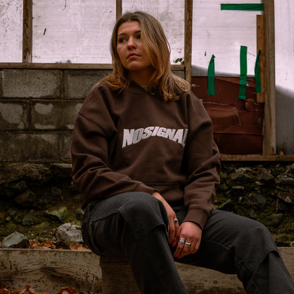 Brown Logo Hoodie