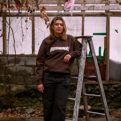 Brown Logo Hoodie